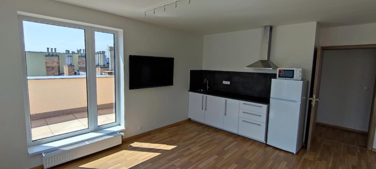 Penthouse # 81 With Panoramic City View In Elite Rezidence With Free Parking プラハ エクステリア 写真